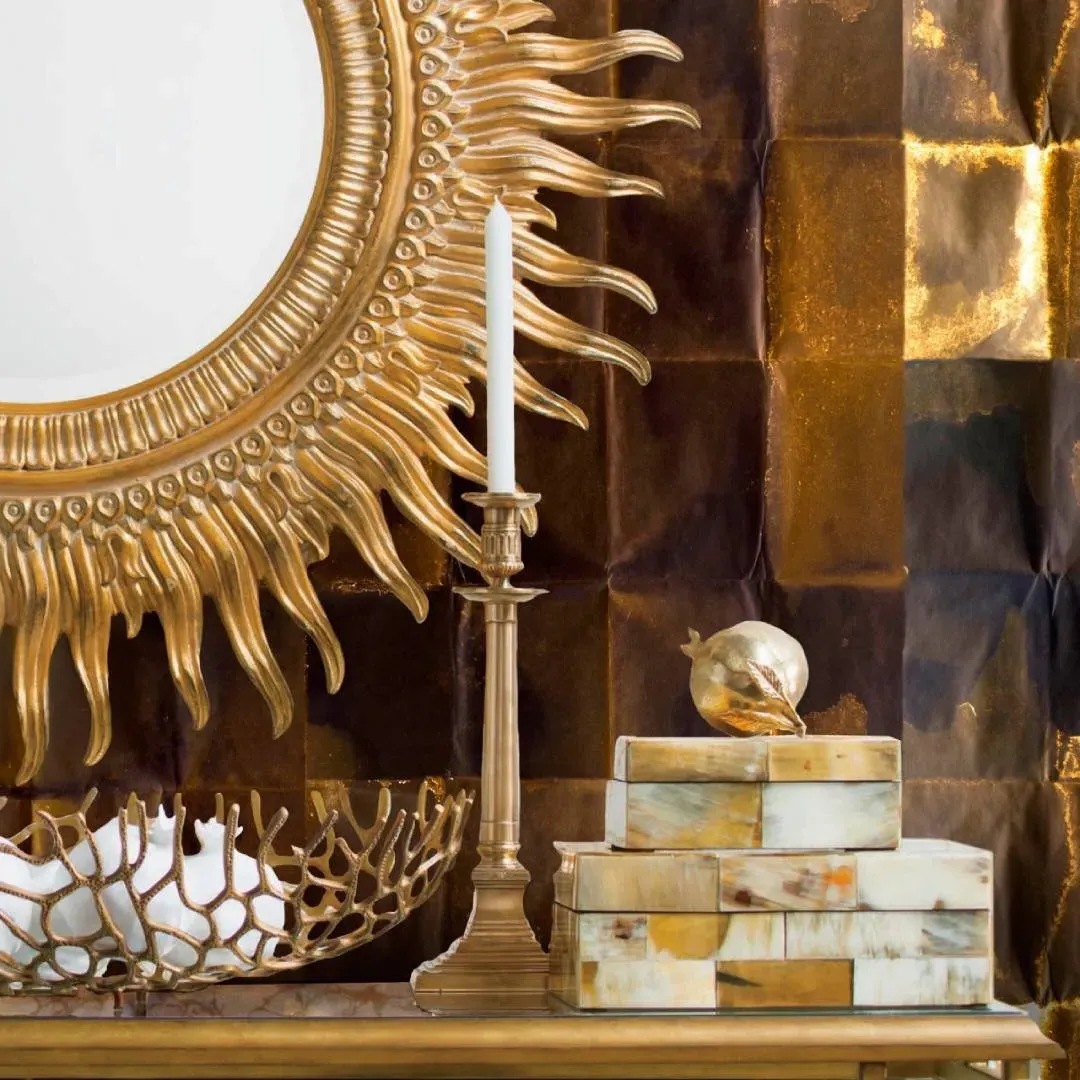 3-Roll Wallpaper Set - Copper, Metallic