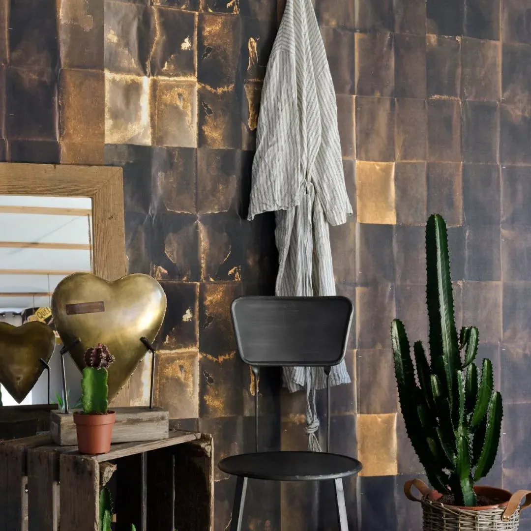 3-Roll Wallpaper Set - Copper, Metallic