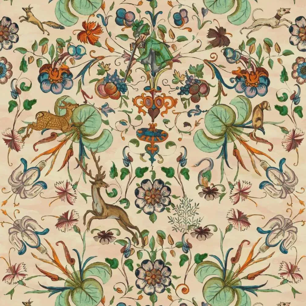 3-Roll Wallpaper Set - Deer Stalker Pattern