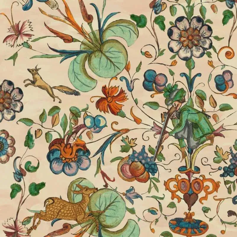 3-Roll Wallpaper Set - Deer Stalker Pattern
