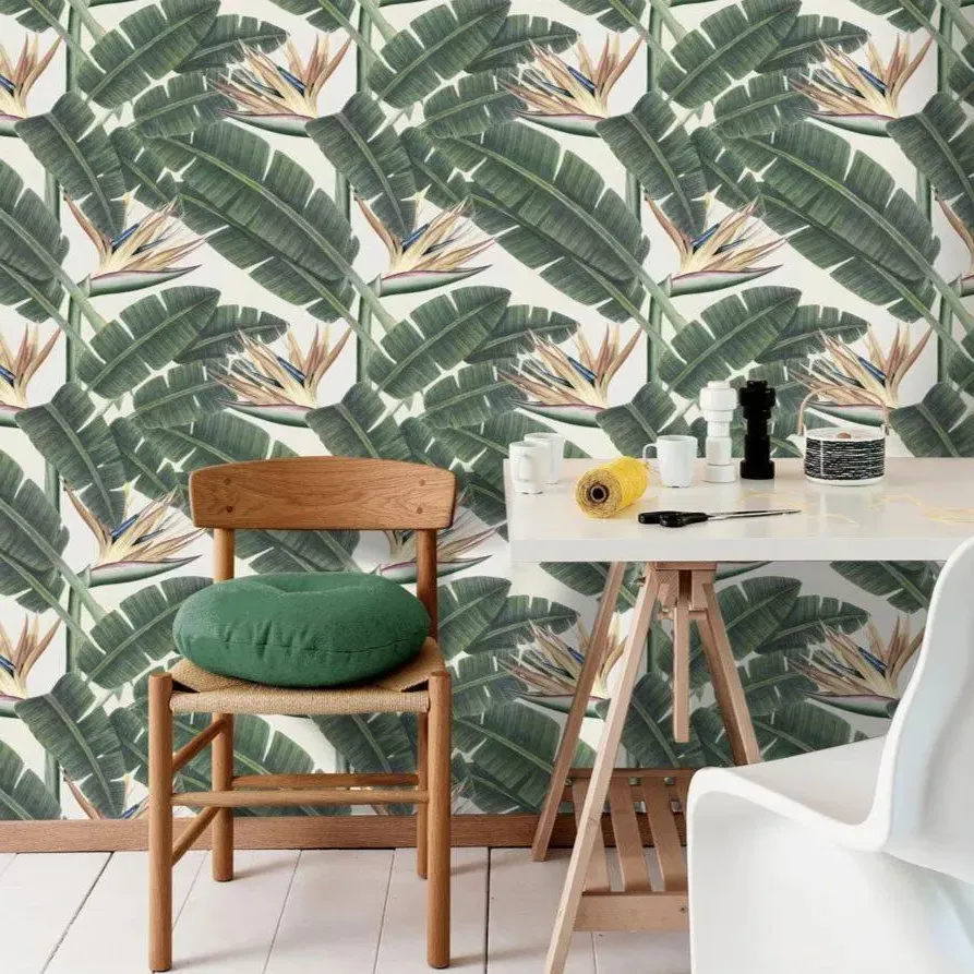 3-Roll Wallpaper Set - Exotic Foliage Print image