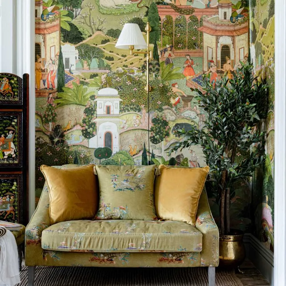 3-Roll Wallpaper Set - Gardens of Jaipur Pattern