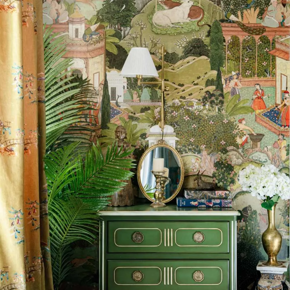 3-Roll Wallpaper Set - Gardens of Jaipur Pattern image