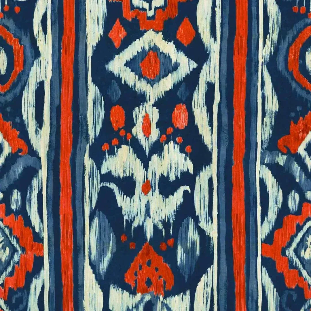 3-Roll Wallpaper Set Greek Pattern - Indigo