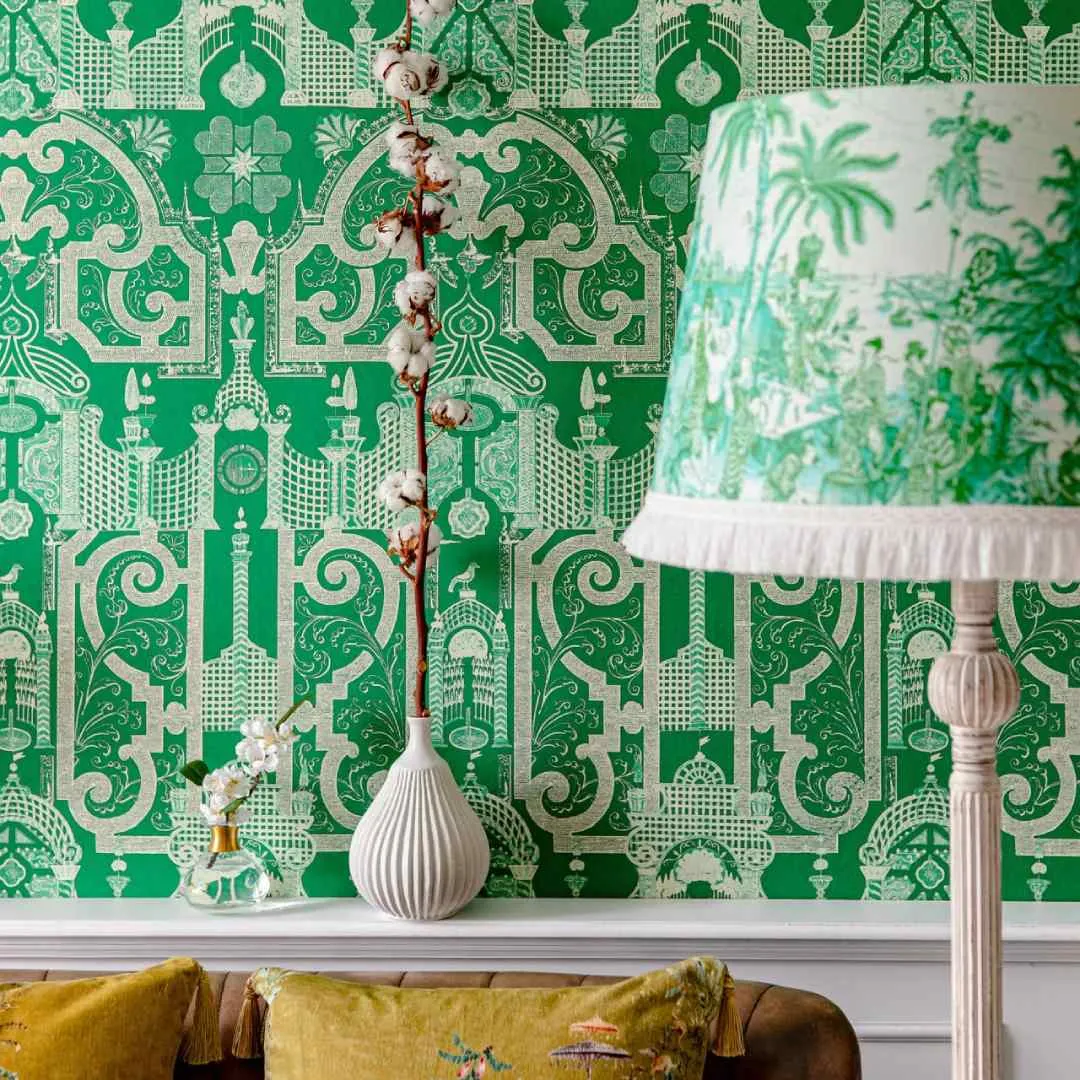 3-Roll Wallpaper Set - Greenlake, Oriental Pattern