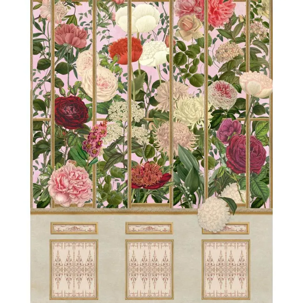 3-Roll Wallpaper Set - Imperial Flora Pattern