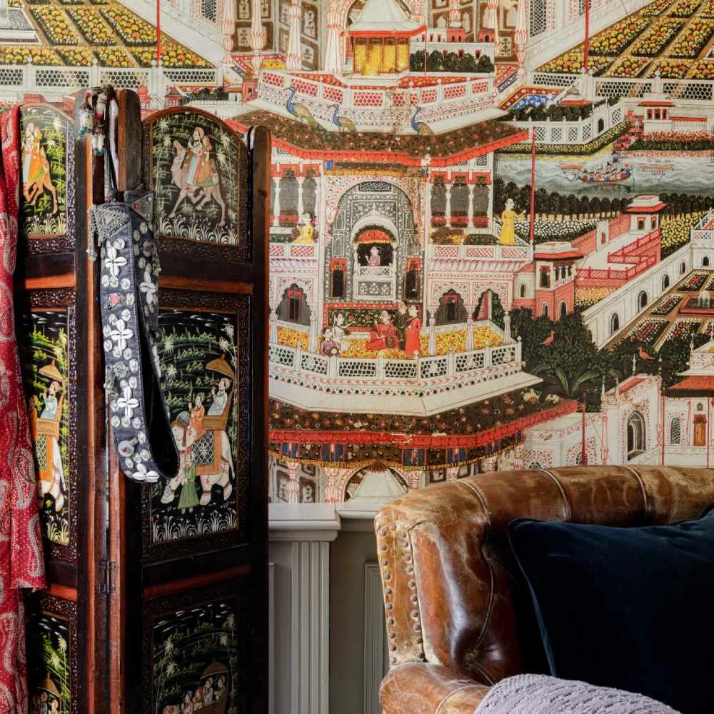 3-Roll Wallpaper Set Indian Palace - Pastel