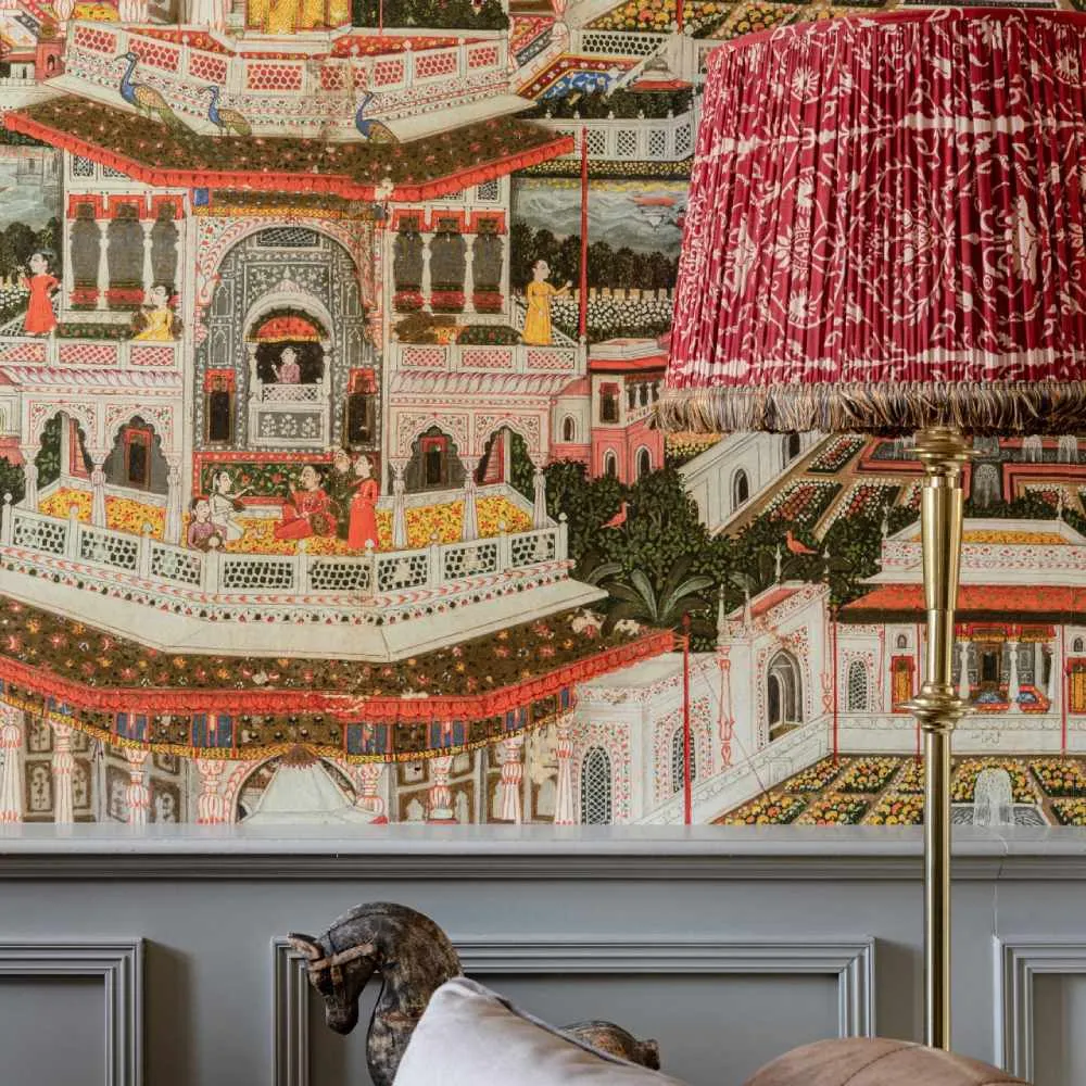 3-Roll Wallpaper Set Indian Palace - Pastel