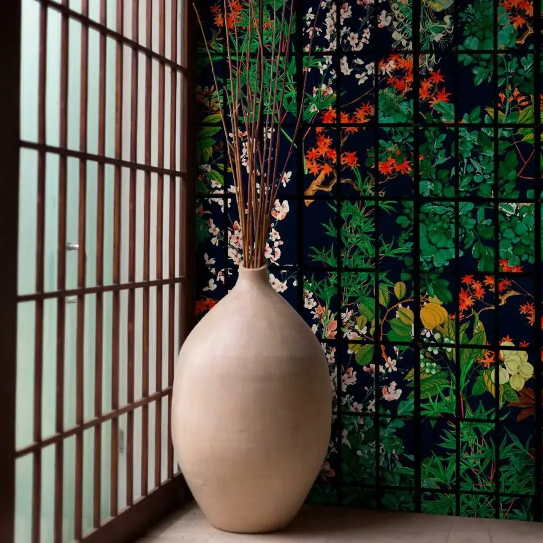 3-Roll Wallpaper Set Japanese Garden Night Print