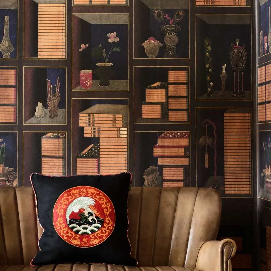 3-Roll Wallpaper Set - Korean Library Design