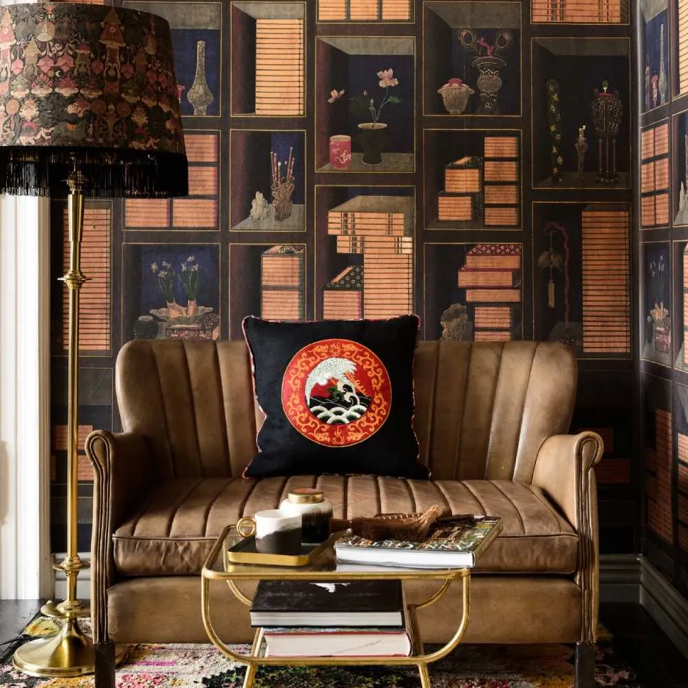 3-Roll Wallpaper Set - Korean Library Design image