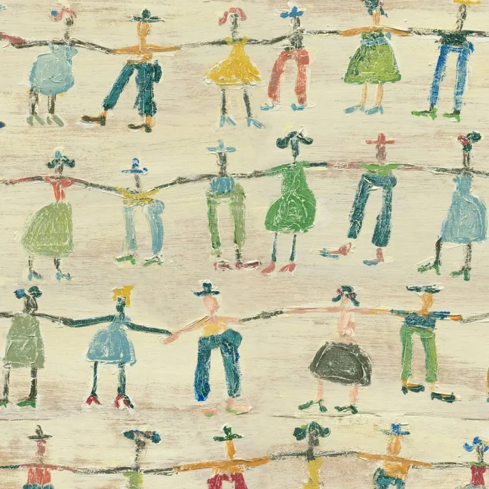 3-Roll Wallpaper Set Little People - Multicolor