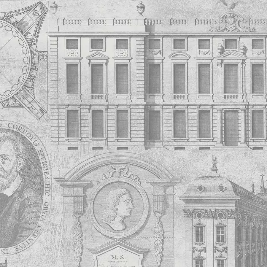 3-Roll Wallpaper Set - Monochrome Architecture