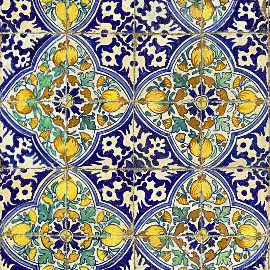 3-Roll Wallpaper Set - Sardegna Tiles Pattern