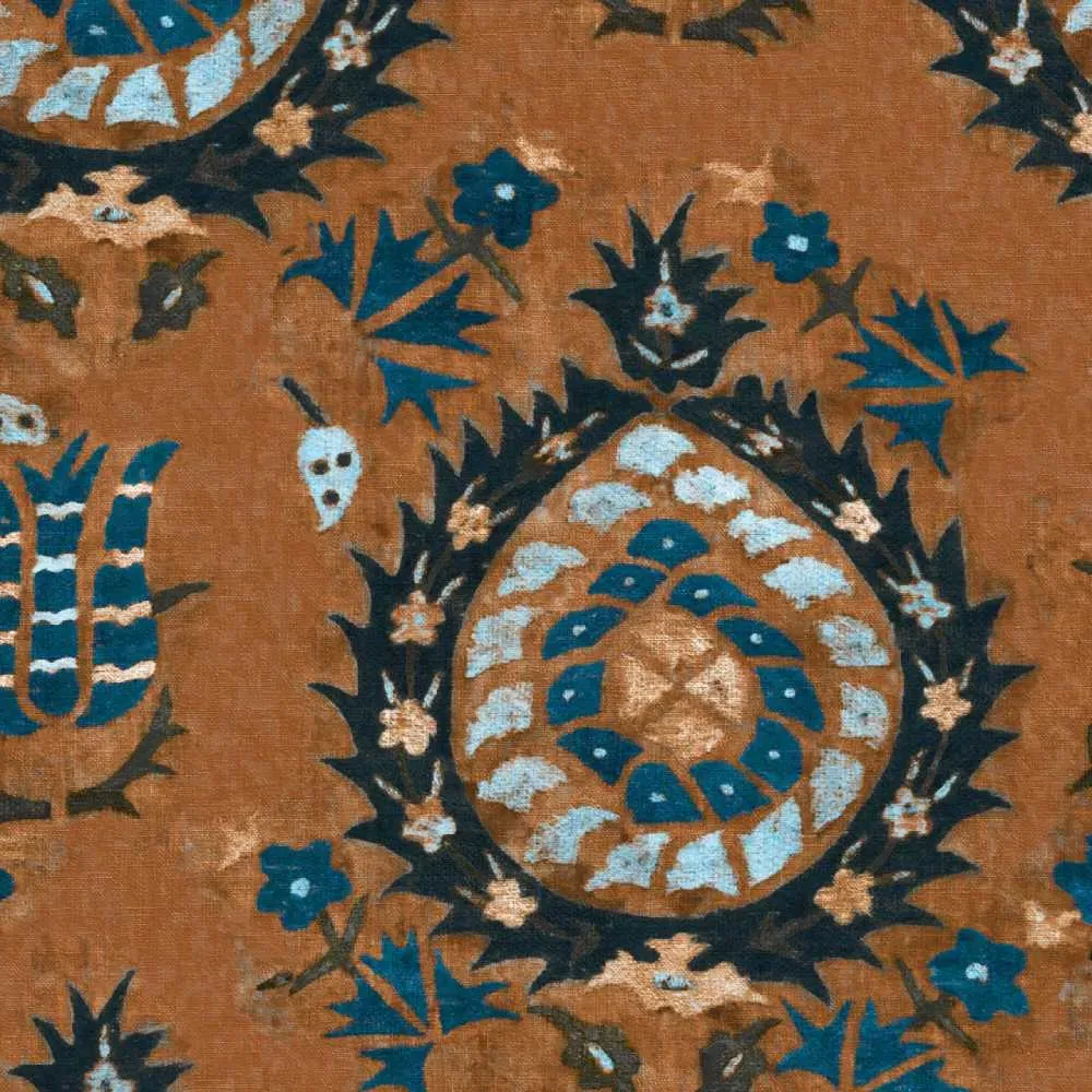 3-Roll Wallpaper Set - Sienna, Flourish Pattern