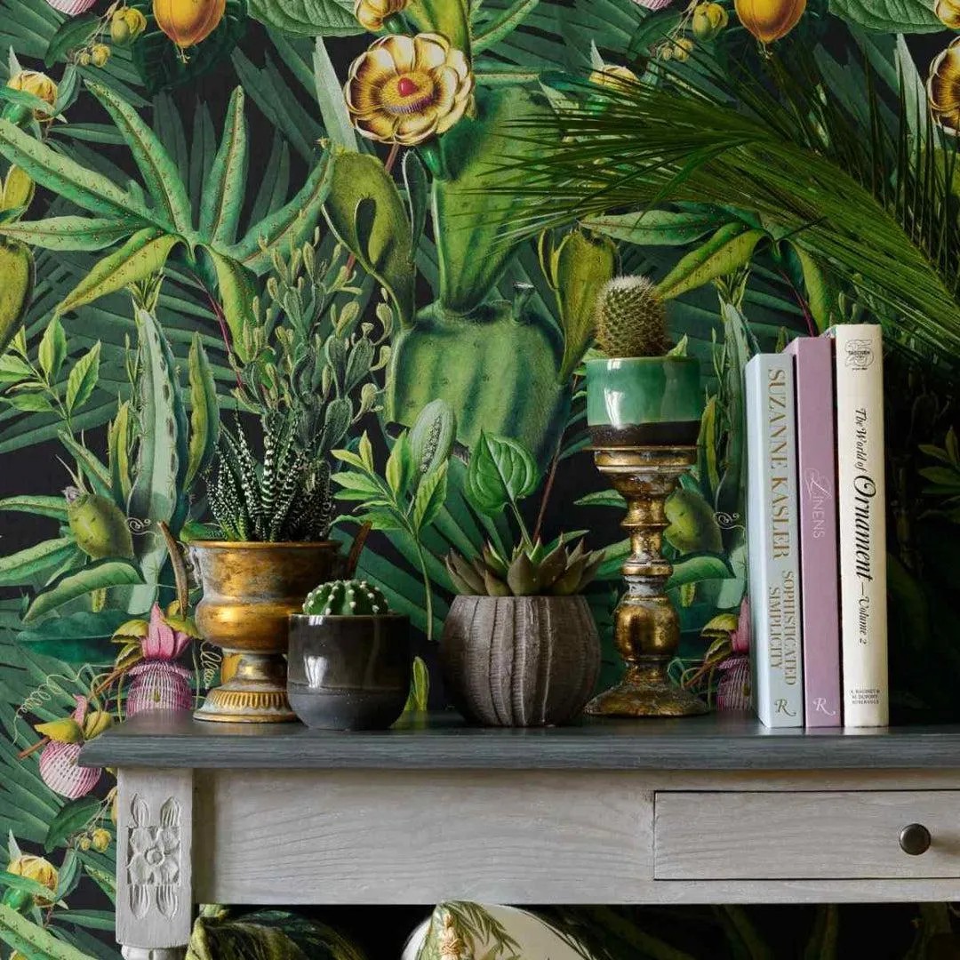 3-Roll Wallpaper Set - Tropical Flora Design