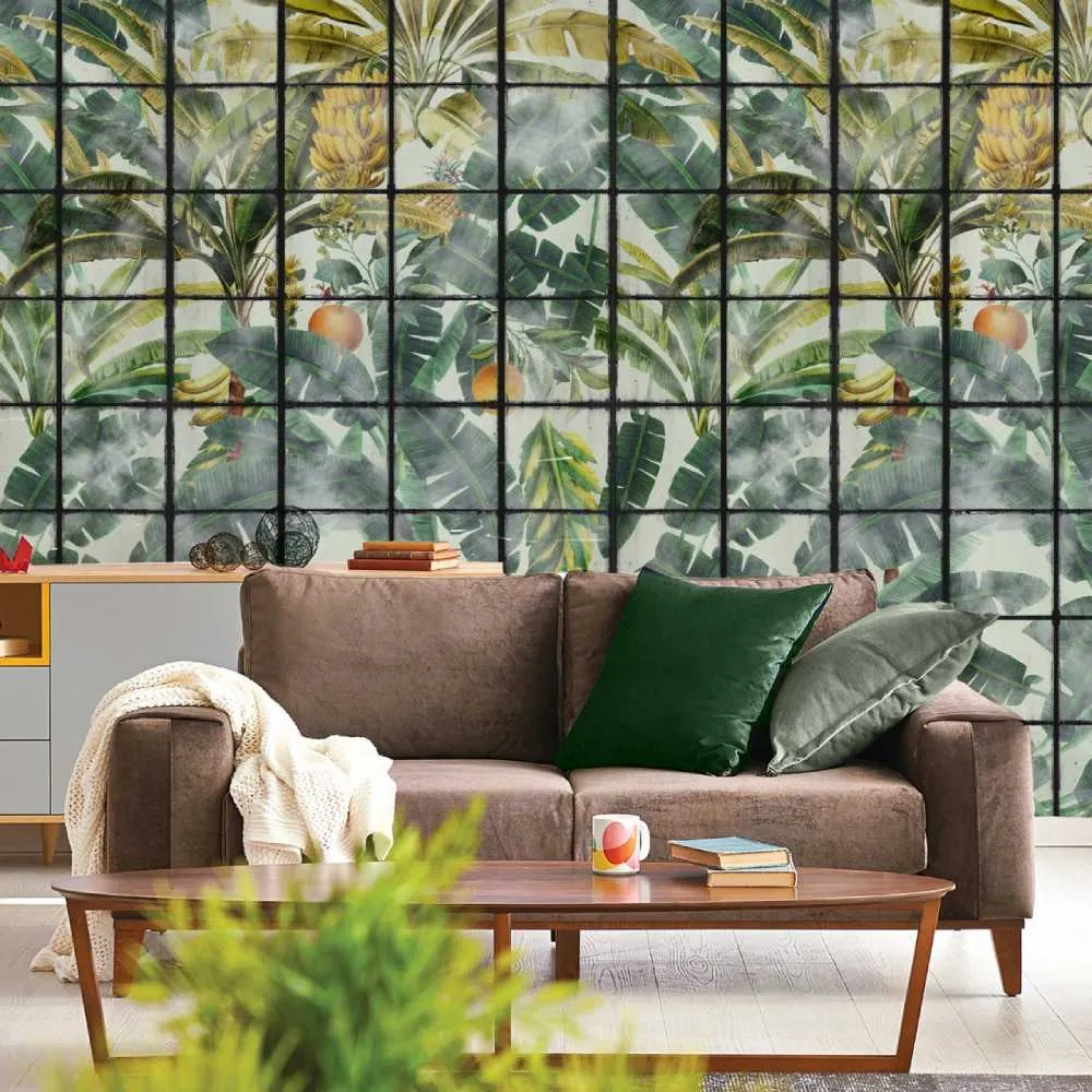 3-Roll Wallpaper Set - Tropical Garden Print image