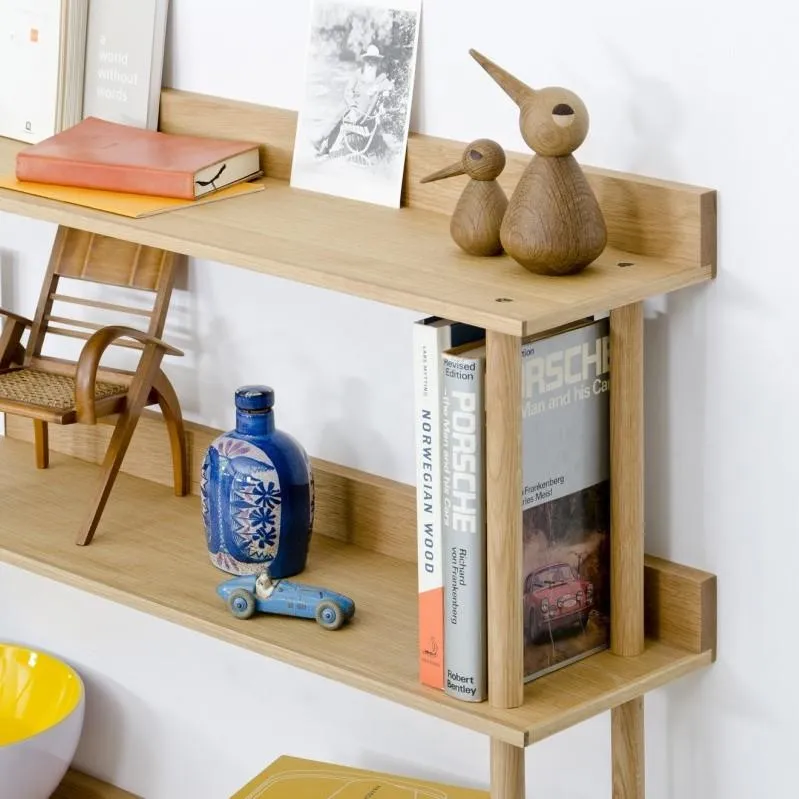 3-Tier Wall Shelf - Natural Oak