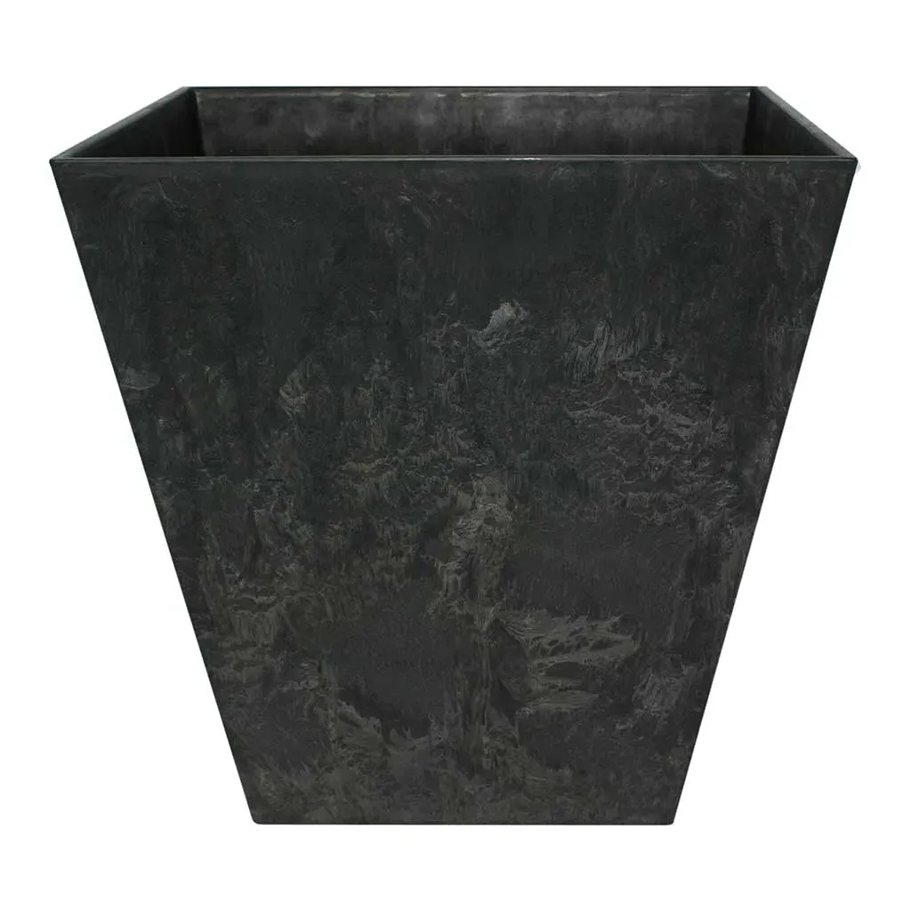 35cm Plant Pot - Black, Artstone