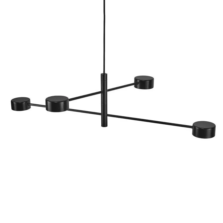 4-Light Pendant Light with Dimmer - LED