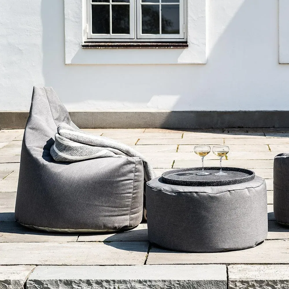 4-Piece Lounge Set with Table - Grey