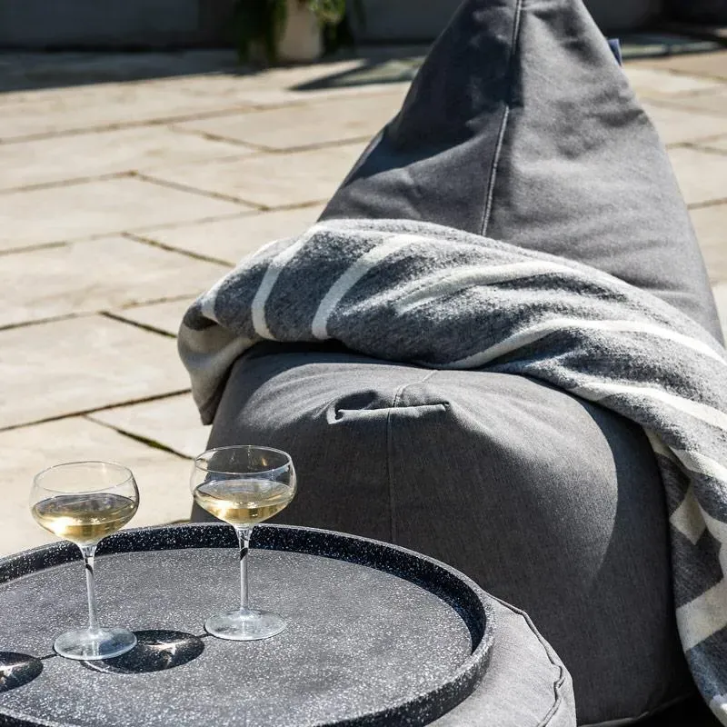 4-Piece Lounge Set with Table - Grey