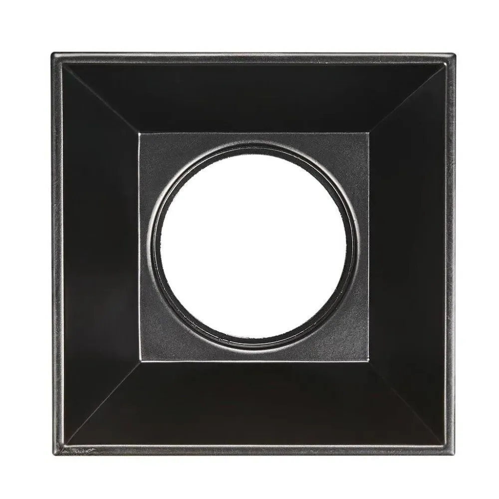 4-Spot Ceiling Light Square Mount - Black