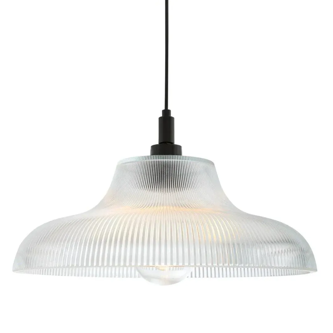 40cm Pendant Light Industrial Style - Black, Metal image