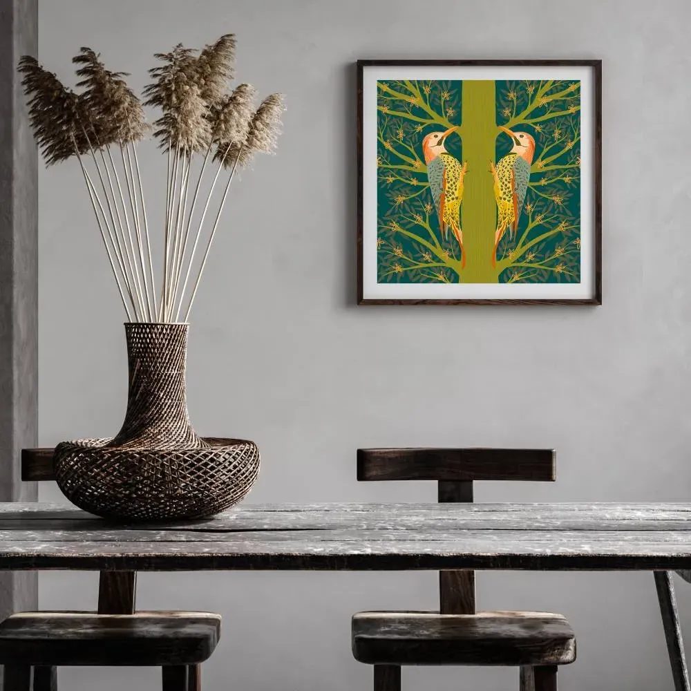 40x40cm Wall Art Print - Malachite, Paper image