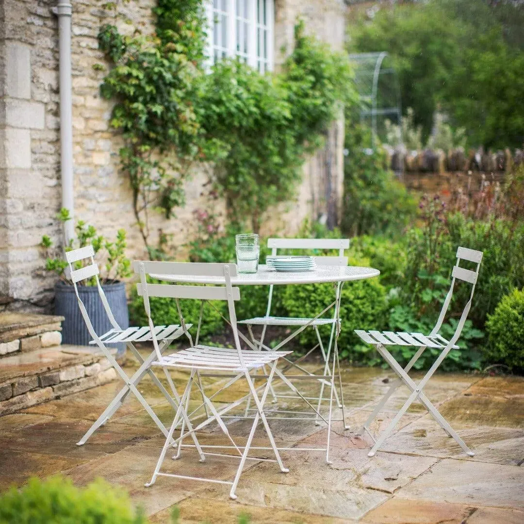 5-Piece Folding Bistro Set - Clay, Steel