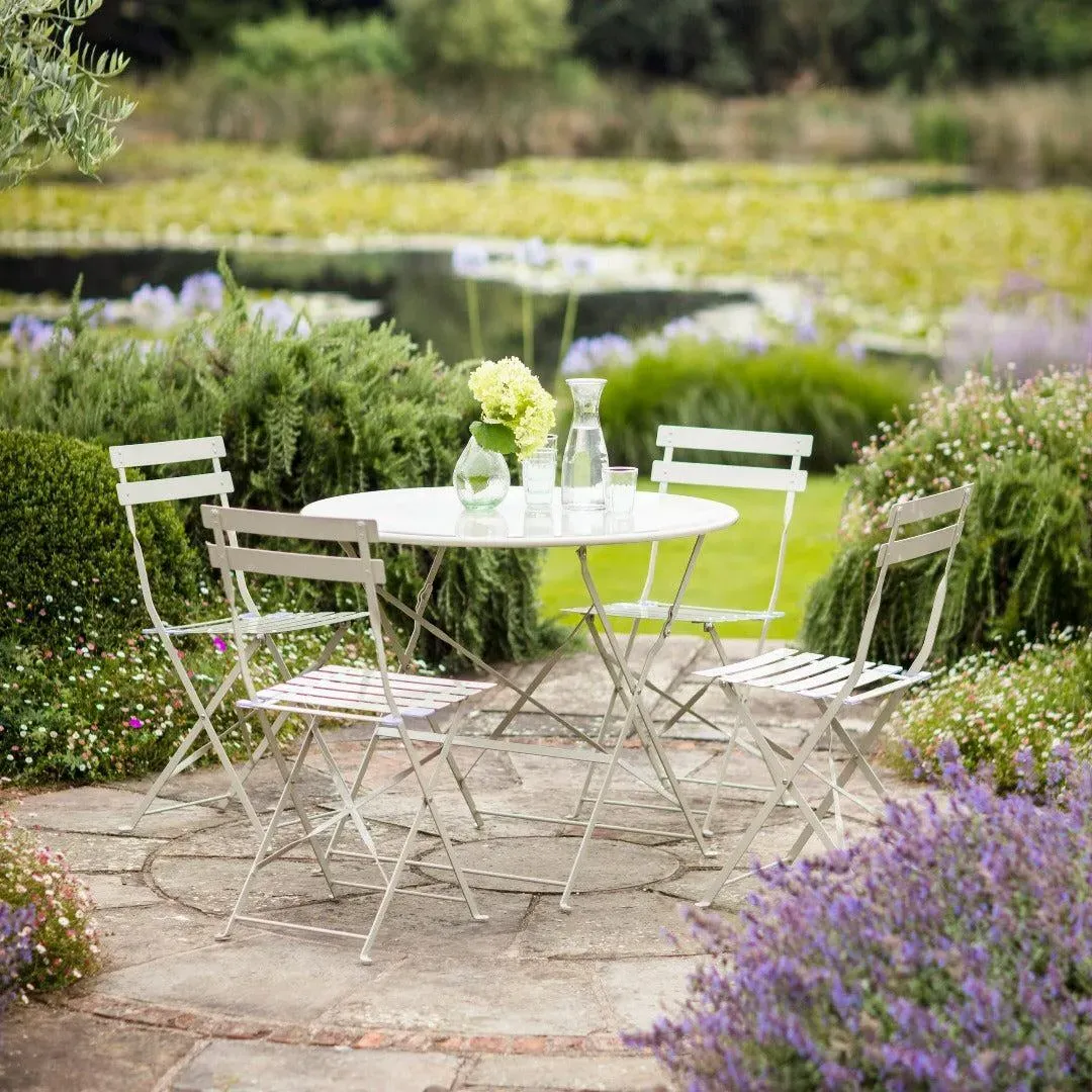 5-Piece Folding Bistro Set - Clay, Steel