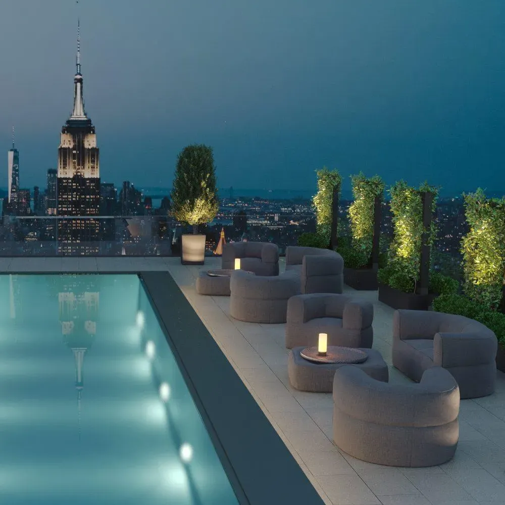 5-Piece Outdoor Seating Set Round Design - Grey