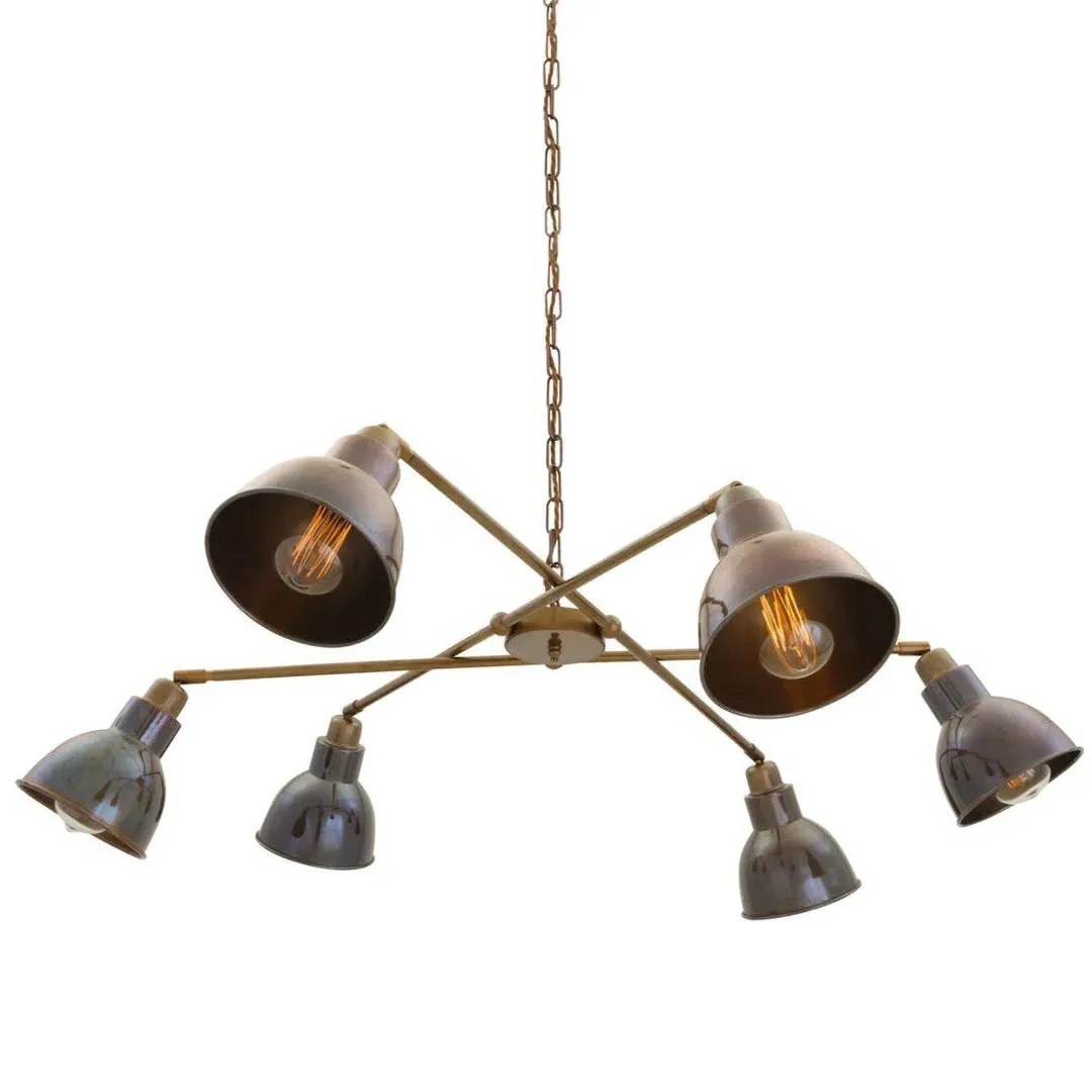 6-Light Chandelier Contemporary Design - 100cm image