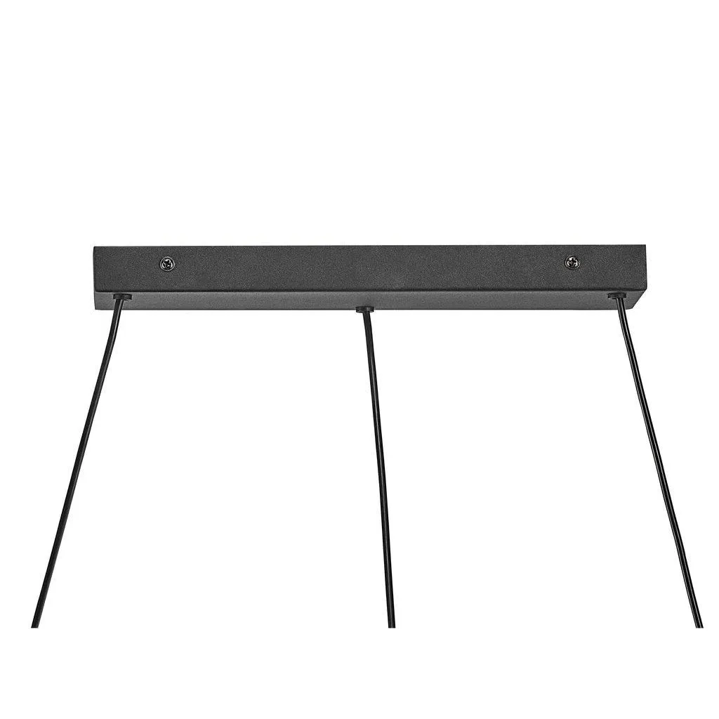 7-Branch Pendant Light - Black, Metal