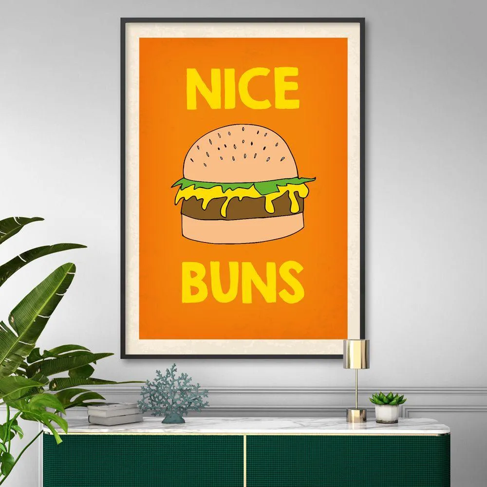 A3 Poster Print Nice Buns - Orange, Paper image