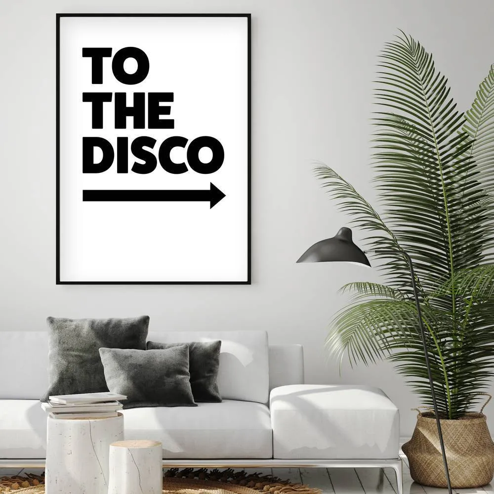 A3 Poster Print TO THE DISCO - White, Paper image
