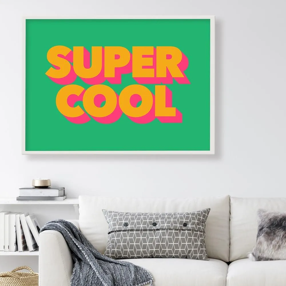 A3 Poster Print Typography - Retro Style image