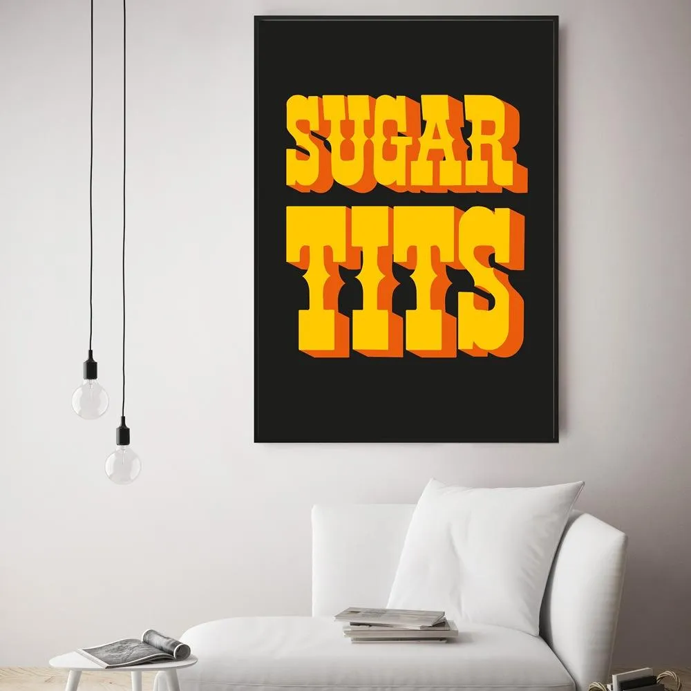 A3 Typography Poster Print - Black image
