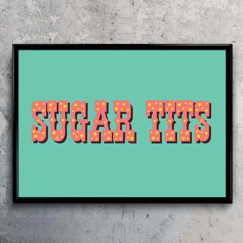 A3 Typography Poster Print - Green image