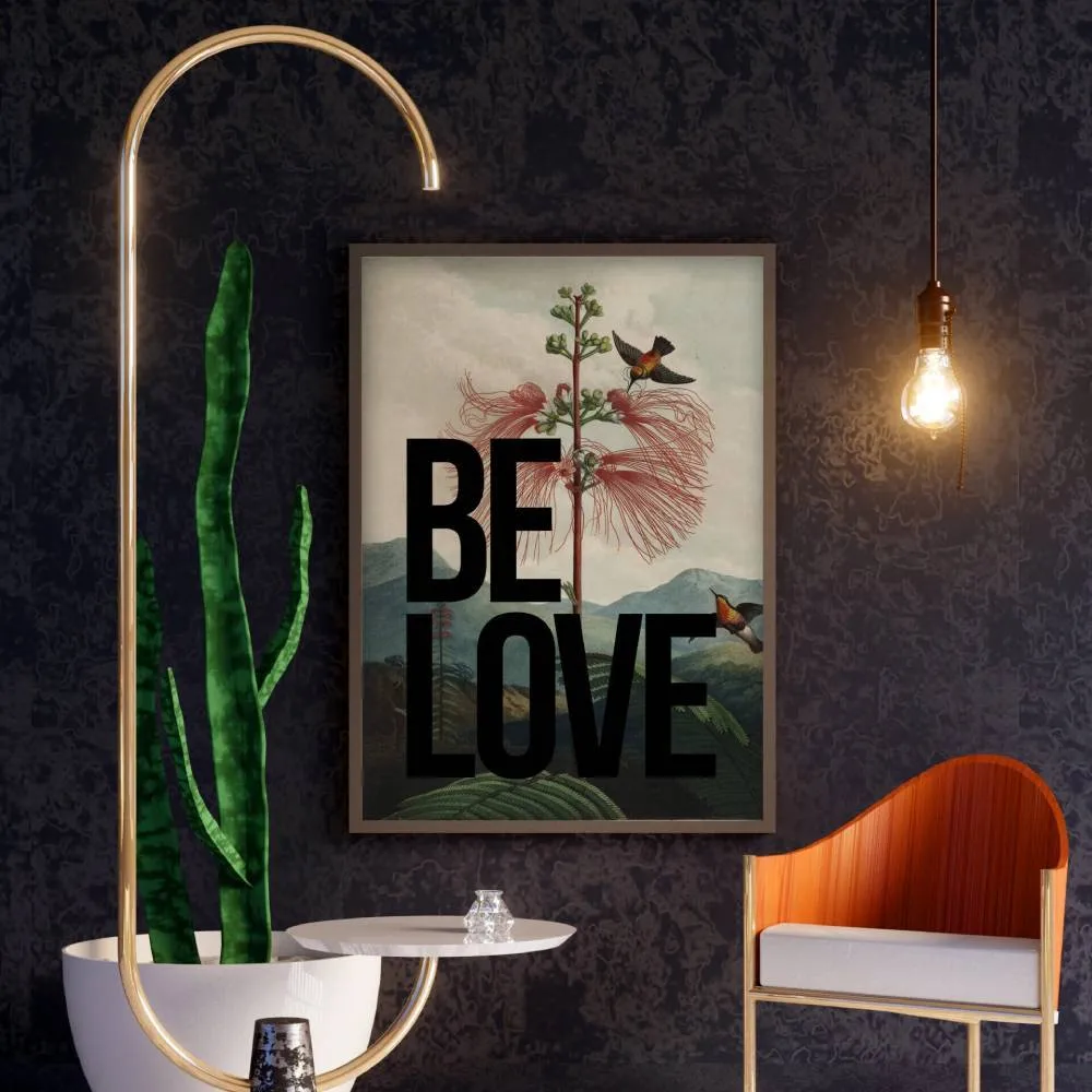 A3 Typography Wall Print - Black image
