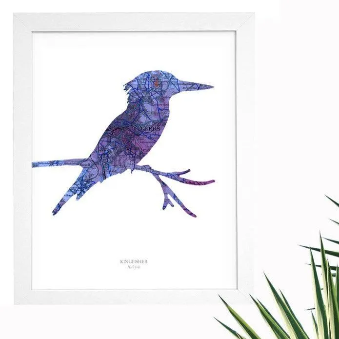 A3 Vintage Map Print - Kingfisher Design, Paper