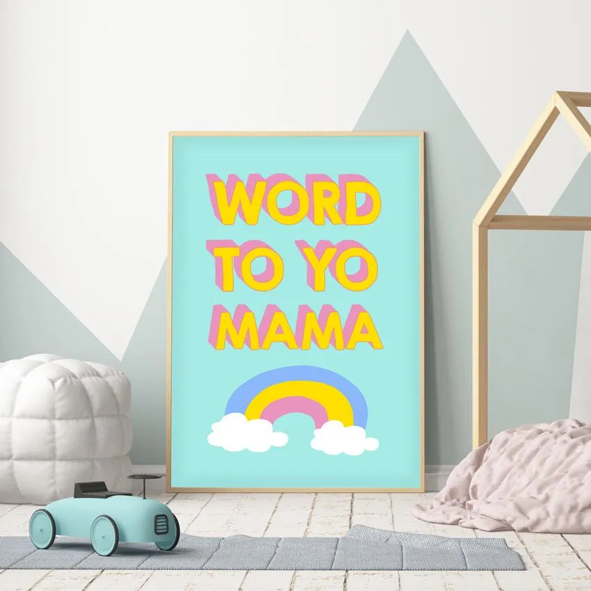 A3 Wall Art Print - Blue, Paper image