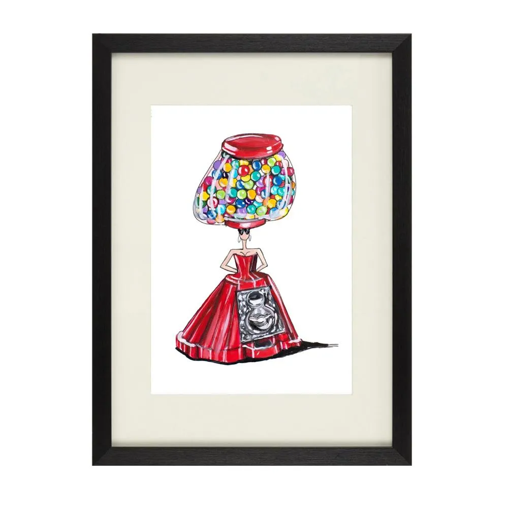 A4 Art Print Unframed - Bubblegum Pop Doll image