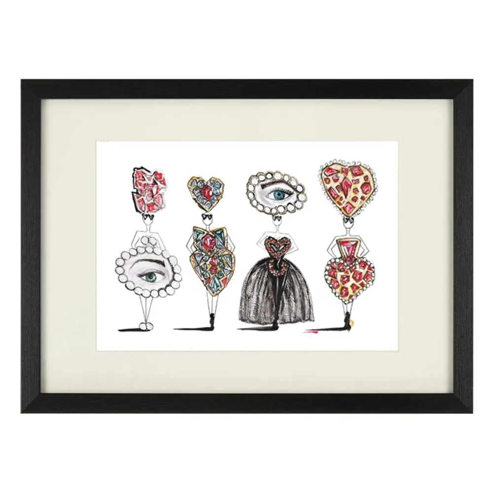 A4 Art Print Unframed - Love Eyes Pop Art image