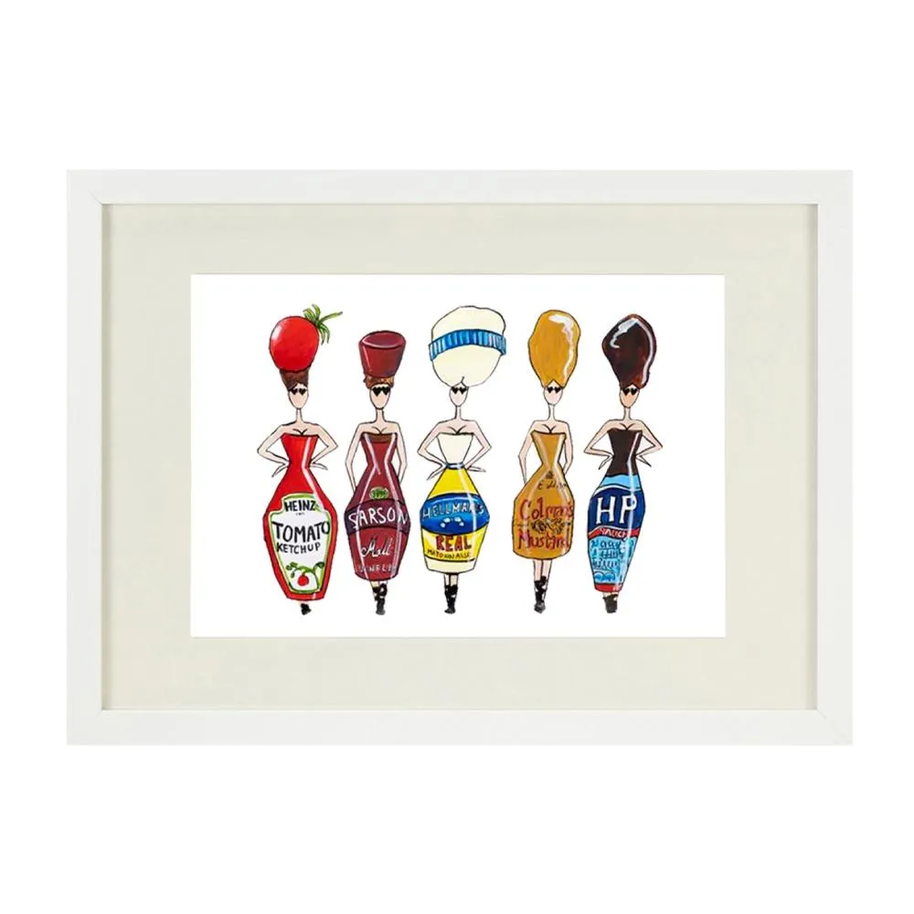 A4 Art Print Unframed - Saucy Ladies Design image
