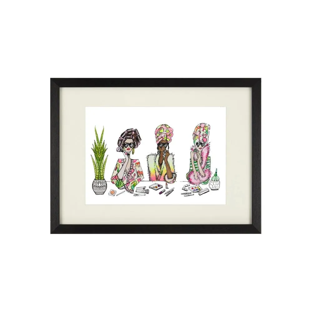 A4 Framed Wall Art Print - White Frame