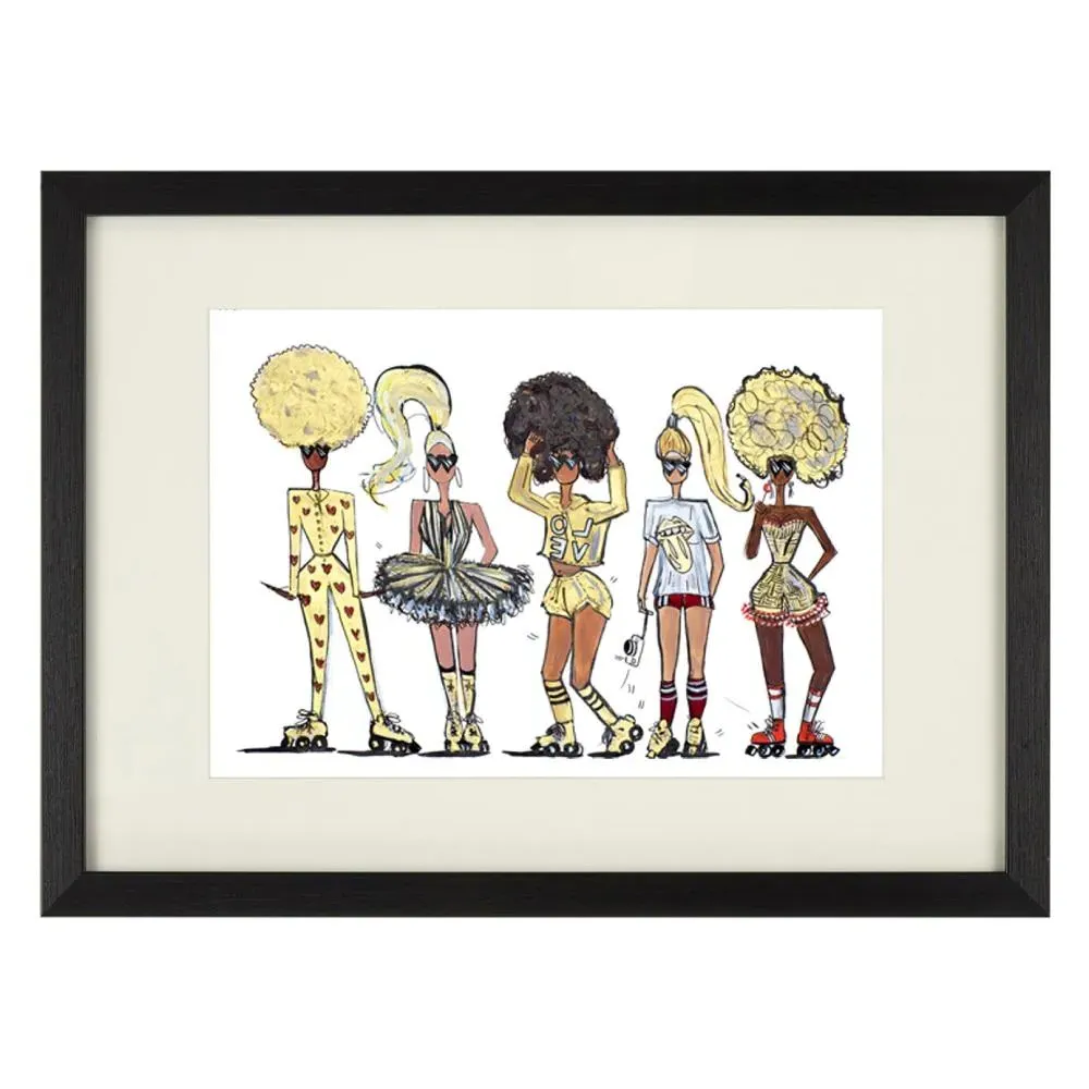 A4 Limited Edition Print Unframed - Roller Disco image