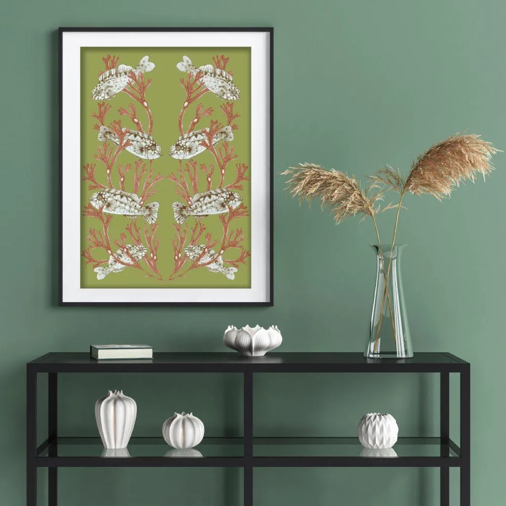 A4 Wall Art Print - Chartreuse, Unframed image