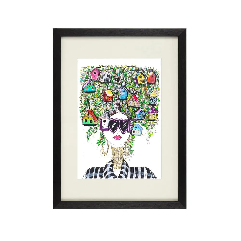 A4 Wall Art Print - Cuckoo Bird Design image