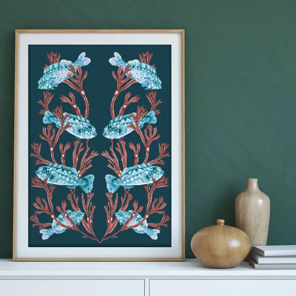 A4 Wall Art Print - Peacock, Unframed image
